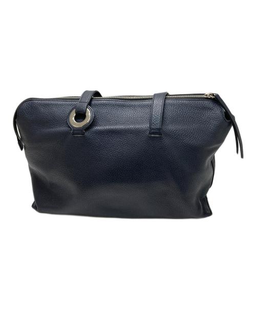 JIL SANDER NAVY（ジルサンダー ネイビー）JIL SANDER NAVY (ジルサンダー ネイビー) レザーハンドバッグ ネイビーの古着・服飾アイテム
