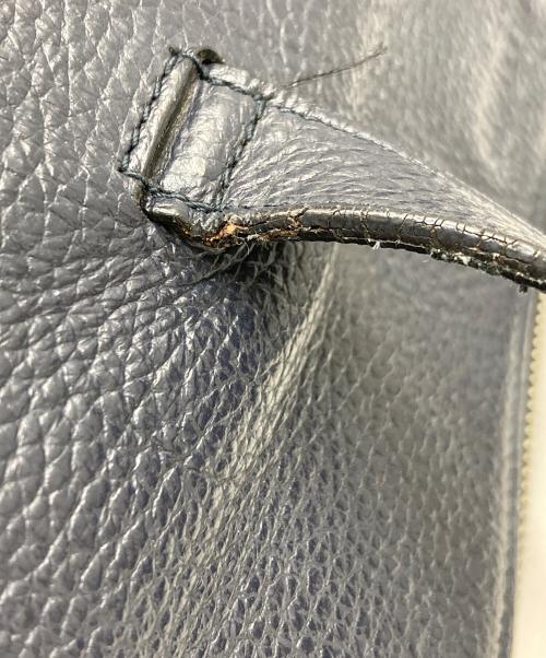 JIL SANDER NAVY（ジルサンダー ネイビー）JIL SANDER NAVY (ジルサンダー ネイビー) レザーハンドバッグ ネイビーの古着・服飾アイテム
