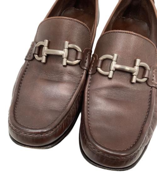 Salvatore Ferragamo（サルヴァトーレ フェラガモ）Salvatore Ferragamo (サルヴァトーレ フェラガモ) ガンチーニローファー ブラウン サイズ:8の古着・服飾アイテム