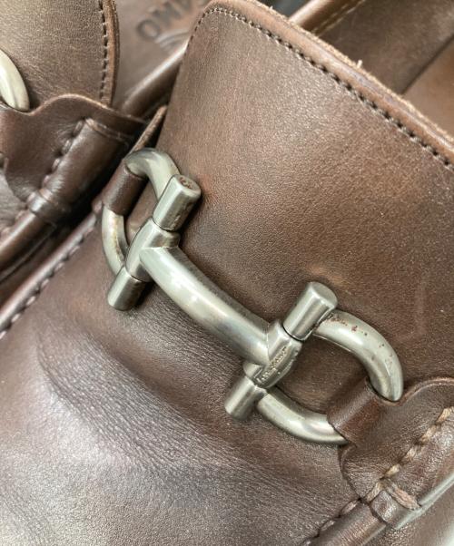 Salvatore Ferragamo（サルヴァトーレ フェラガモ）Salvatore Ferragamo (サルヴァトーレ フェラガモ) ガンチーニローファー ブラウン サイズ:8の古着・服飾アイテム