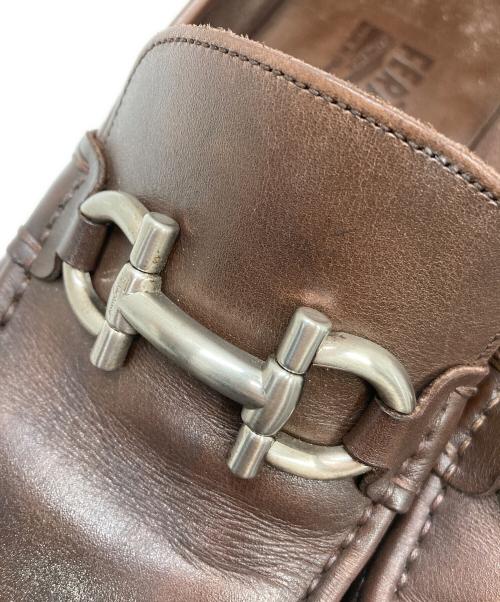 Salvatore Ferragamo（サルヴァトーレ フェラガモ）Salvatore Ferragamo (サルヴァトーレ フェラガモ) ガンチーニローファー ブラウン サイズ:8の古着・服飾アイテム