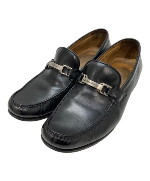 Salvatore Ferragamo（サルヴァトーレ フェラガモ）Salvatore Ferragamo (サルヴァトーレ フェラガモ) ガンチーニローファー ブラック サイズ:8EEの古着・服飾アイテム