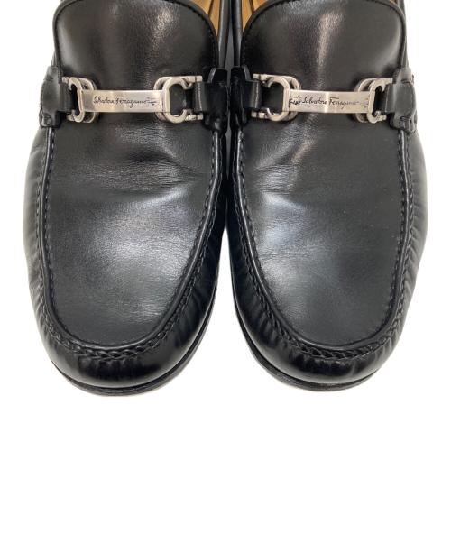 Salvatore Ferragamo（サルヴァトーレ フェラガモ）Salvatore Ferragamo (サルヴァトーレ フェラガモ) ガンチーニローファー ブラック サイズ:8EEの古着・服飾アイテム