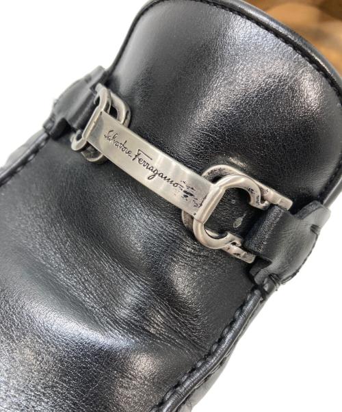 Salvatore Ferragamo（サルヴァトーレ フェラガモ）Salvatore Ferragamo (サルヴァトーレ フェラガモ) ガンチーニローファー ブラック サイズ:8EEの古着・服飾アイテム