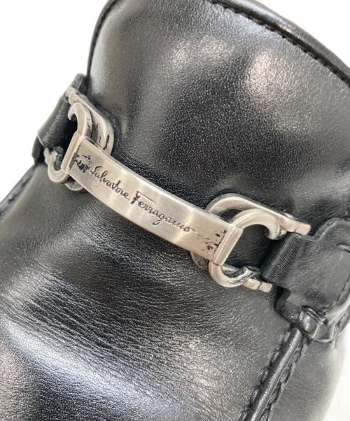 Salvatore Ferragamo（サルヴァトーレ フェラガモ）Salvatore Ferragamo (サルヴァトーレ フェラガモ) ガンチーニローファー ブラック サイズ:8EEの古着・服飾アイテム