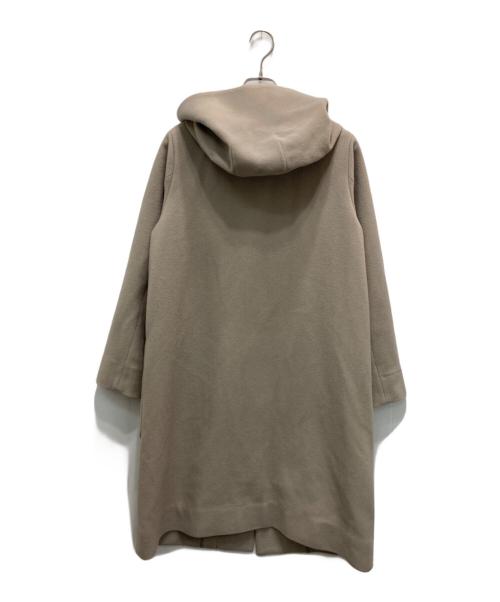 Pal'las Palace（パラスパレス）Pal'las Palace (パラスパレス) フーデッド比翼ロングコート ベージュ サイズ:3の古着・服飾アイテム