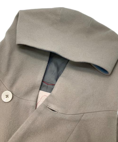 Pal'las Palace（パラスパレス）Pal'las Palace (パラスパレス) フーデッド比翼ロングコート ベージュ サイズ:3の古着・服飾アイテム