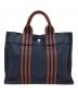 HERMES（エルメス）の古着「ハンドバッグ」｜ブラウン×ネイビー