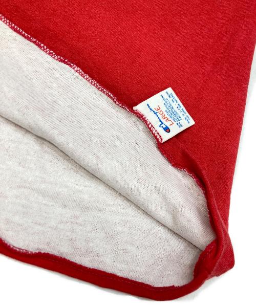Champion（チャンピオン）Champion (チャンピオン) ダブルフェイスTシャツ レッド サイズ:Lの古着・服飾アイテム
