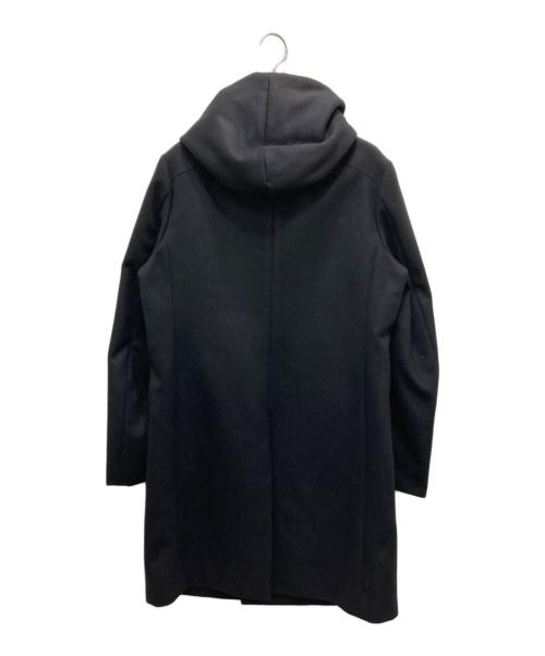 ATTACHMENT（アタッチメント）ATTACHMENT (アタッチメント) カシミア混二重織りメルトンフードコート ブラック サイズ:2の古着・服飾アイテム