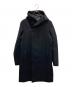 ATTACHMENT（アタッチメント）の古着「カシミア混二重織りメルトンフードコート」｜ブラック