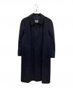 Aquascutumアクアスキュータム）の古着「カシミヤバルマカーンコート」｜ネイビー