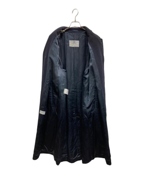 Aquascutum（アクアスキュータム）Aquascutum (アクアスキュータム) カシミヤバルマカーンコート ネイビー サイズ:不明(実寸参照)の古着・服飾アイテム