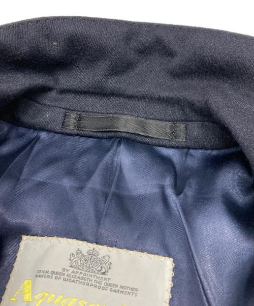 Aquascutum（アクアスキュータム）Aquascutum (アクアスキュータム) ウールチェスターコート ネイビー サイズ:不明(実寸参照)の古着・服飾アイテム