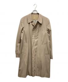 Aquascutum（アクアスキュータム）の古着「比翼ステンカラーコート」｜ベージュ