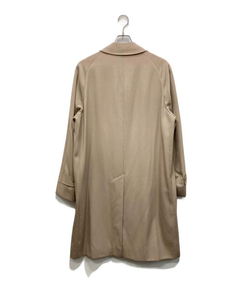 Aquascutum（アクアスキュータム）Aquascutum (アクアスキュータム) 比翼ステンカラーコート ベージュ サイズ:不明（実寸参照）の古着・服飾アイテム