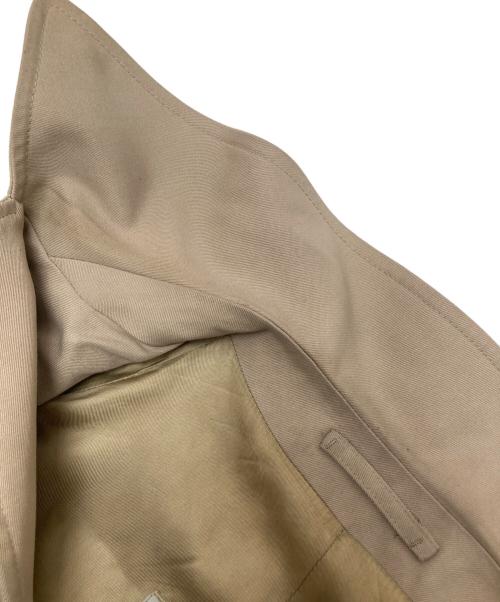 Aquascutum（アクアスキュータム）Aquascutum (アクアスキュータム) 比翼ステンカラーコート ベージュ サイズ:不明（実寸参照）の古着・服飾アイテム