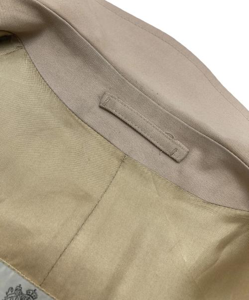 Aquascutum（アクアスキュータム）Aquascutum (アクアスキュータム) 比翼ステンカラーコート ベージュ サイズ:不明（実寸参照）の古着・服飾アイテム