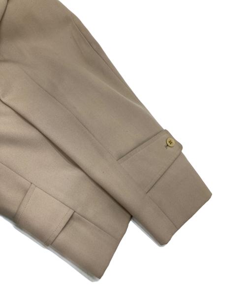 Aquascutum（アクアスキュータム）Aquascutum (アクアスキュータム) 比翼ステンカラーコート ベージュ サイズ:不明（実寸参照）の古着・服飾アイテム