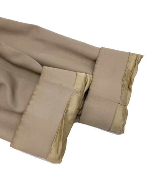 Aquascutum（アクアスキュータム）Aquascutum (アクアスキュータム) 比翼ステンカラーコート ベージュ サイズ:不明（実寸参照）の古着・服飾アイテム