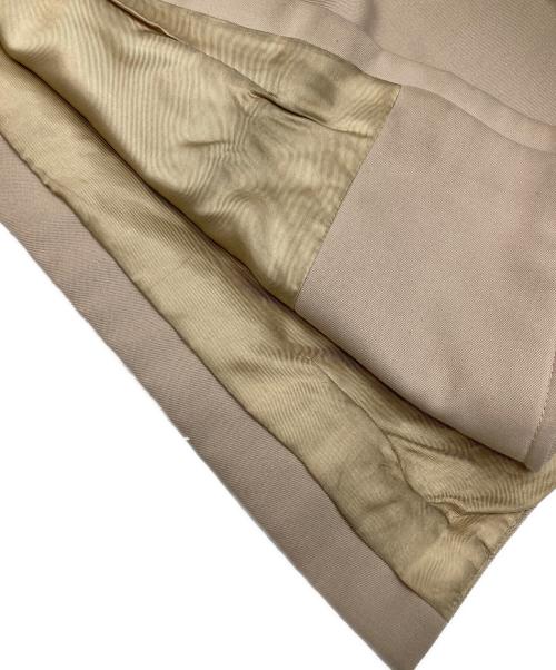 Aquascutum（アクアスキュータム）Aquascutum (アクアスキュータム) 比翼ステンカラーコート ベージュ サイズ:不明（実寸参照）の古着・服飾アイテム