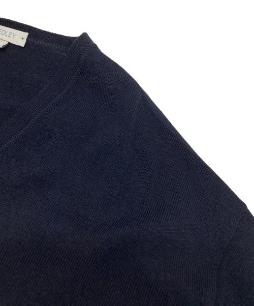 JOHN SMEDLEY（ジョンスメドレー）JOHN SMEDLEY (ジョンスメドレー) Vネックニット ネイビー サイズ:Lの古着・服飾アイテム