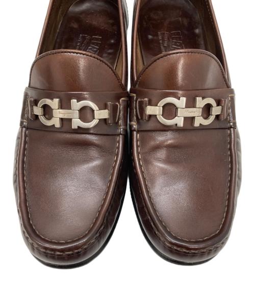 Salvatore Ferragamo（サルヴァトーレ フェラガモ）Salvatore Ferragamo (サルヴァトーレ フェラガモ) ガンチーニローファー ブラウン サイズ:8EEの古着・服飾アイテム