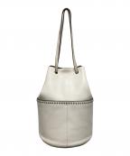 J&M DAVIDSONジェイ＆エム デヴィッドソン）の古着「ミニデイジー スタッズ ハンドバッグ」｜ホワイト