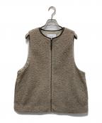 FRAMeWORKフレームワーク）の古着「パイピングボアベスト」｜ベージュ
