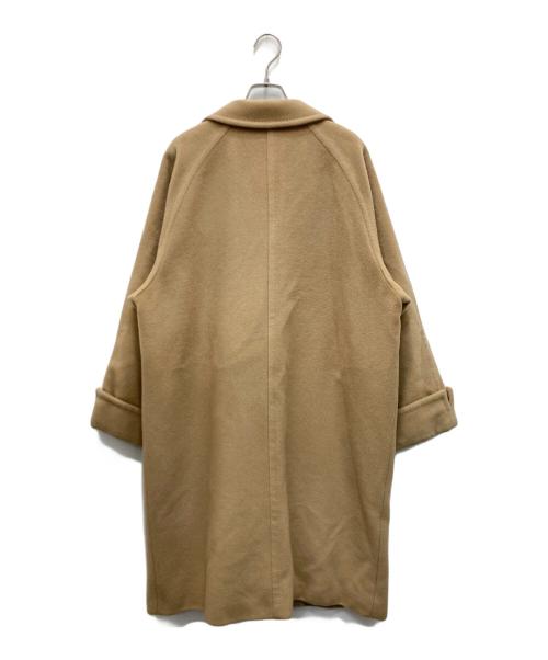 MaxMara（マックスマーラ）MaxMara (マックスマーラ) ウールカシミヤダブルコート ベージュ サイズ:46の古着・服飾アイテム
