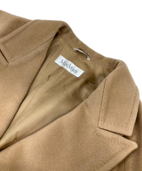 MaxMara（マックスマーラ）MaxMara (マックスマーラ) ウールカシミヤダブルコート ベージュ サイズ:46の古着・服飾アイテム