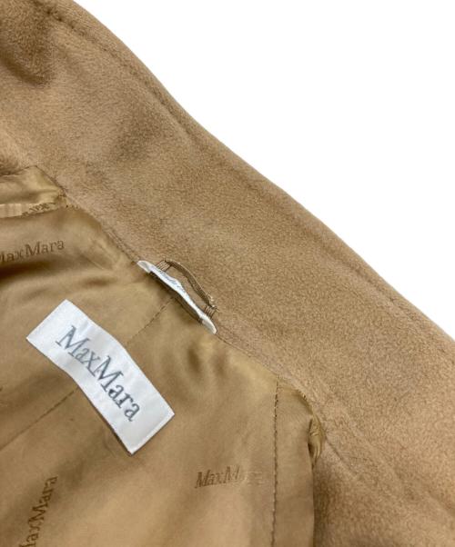 MaxMara（マックスマーラ）MaxMara (マックスマーラ) ウールカシミヤダブルコート ベージュ サイズ:46の古着・服飾アイテム