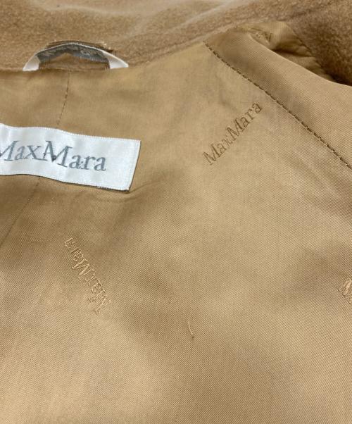 MaxMara（マックスマーラ）MaxMara (マックスマーラ) ウールカシミヤダブルコート ベージュ サイズ:46の古着・服飾アイテム