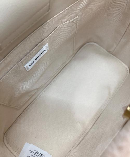 Lily Brown（リリーブラウン）Lily Brown (リリーブラウン) ファーコンビ２WAYトート ピンク 未使用品の古着・服飾アイテム