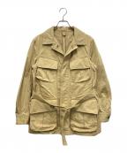 SOUND MANサウンドマン）の古着「サファリジャケット」｜ベージュ