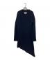 MM6 Maison Margiela（エムエムシックスメゾンマルジェラ）の古着「Stripes Wool Long Sleeves Medium Dresses」｜ネイビー