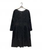 TARA JARMONタラジャーモン）の古着「カットワークワンピース」｜ブラック