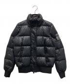 ARMANI EXCHANGEアルマーニ エクスチェンジ）の古着「ロゴパッチダウンジャケット」｜ブラック