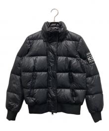 ARMANI EXCHANGE（アルマーニ エクスチェンジ）の古着「ロゴパッチダウンジャケット」｜ブラック