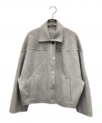 theory luxeセオリーリュクス）の古着「ウールコート ダブルフェイスコート カシミヤ混」｜グレー
