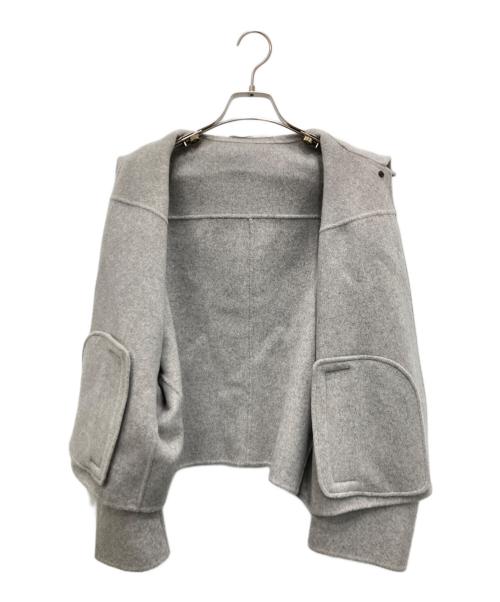 theory luxe（セオリーリュクス）theory luxe (セオリーリュクス) ウールコート ダブルフェイスコート カシミヤ混 グレー サイズ:38の古着・服飾アイテム