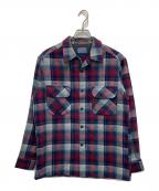 PENDLETONペンドルトン）の古着「オンブレチェックシャツ」｜レッド×ネイビー