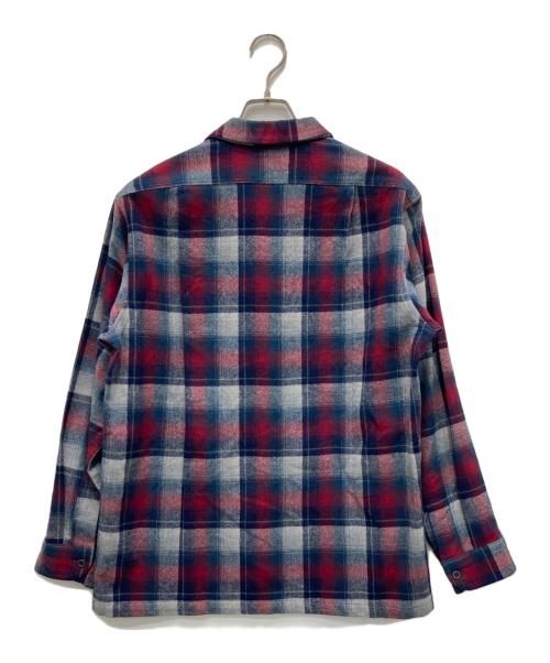 PENDLETON（ペンドルトン）PENDLETON (ペンドルトン) オンブレチェックシャツ レッド×ネイビー サイズ:Mの古着・服飾アイテム