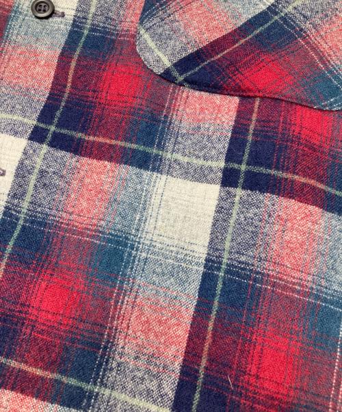 PENDLETON（ペンドルトン）PENDLETON (ペンドルトン) オンブレチェックシャツ レッド×ネイビー サイズ:Mの古着・服飾アイテム