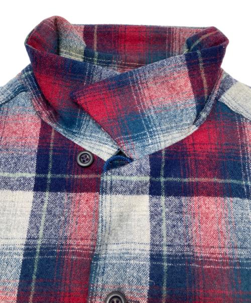 PENDLETON（ペンドルトン）PENDLETON (ペンドルトン) オンブレチェックシャツ レッド×ネイビー サイズ:Mの古着・服飾アイテム