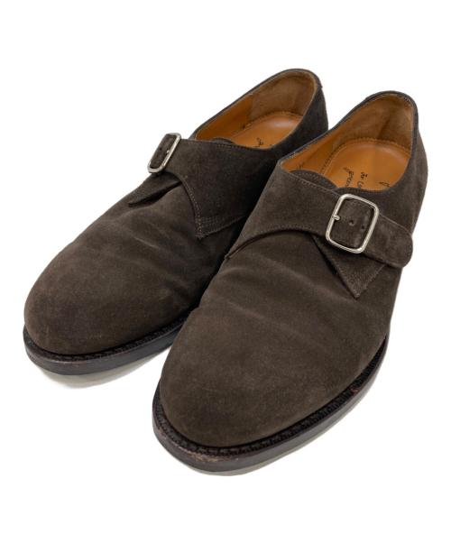 Jalan Sriwijaya（ジャランスリウァヤ）Jalan Sriwijaya (ジャランスリウァヤ) 別注スウェードモンクストラップシューズ ブラウン サイズ:42の古着・服飾アイテム