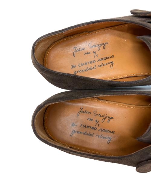 Jalan Sriwijaya（ジャランスリウァヤ）Jalan Sriwijaya (ジャランスリウァヤ) 別注スウェードモンクストラップシューズ ブラウン サイズ:42の古着・服飾アイテム