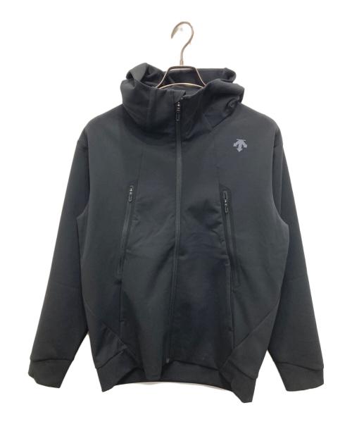 DESCENTE（デサント）DESCENTE (デサント) テックスウェットフルジップフーディジャケット ブラック サイズ:Mの古着・服飾アイテム