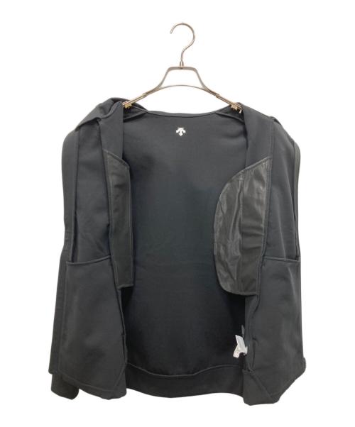 DESCENTE（デサント）DESCENTE (デサント) テックスウェットフルジップフーディジャケット ブラック サイズ:Mの古着・服飾アイテム
