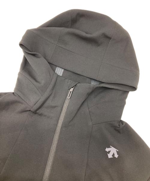 DESCENTE（デサント）DESCENTE (デサント) テックスウェットフルジップフーディジャケット ブラック サイズ:Mの古着・服飾アイテム